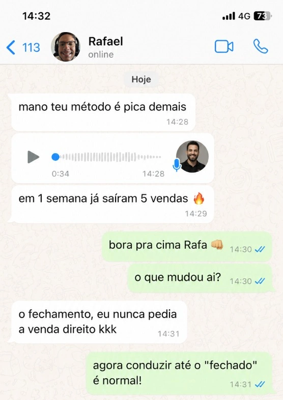 Depoimento de aluno do Conversa que Vende